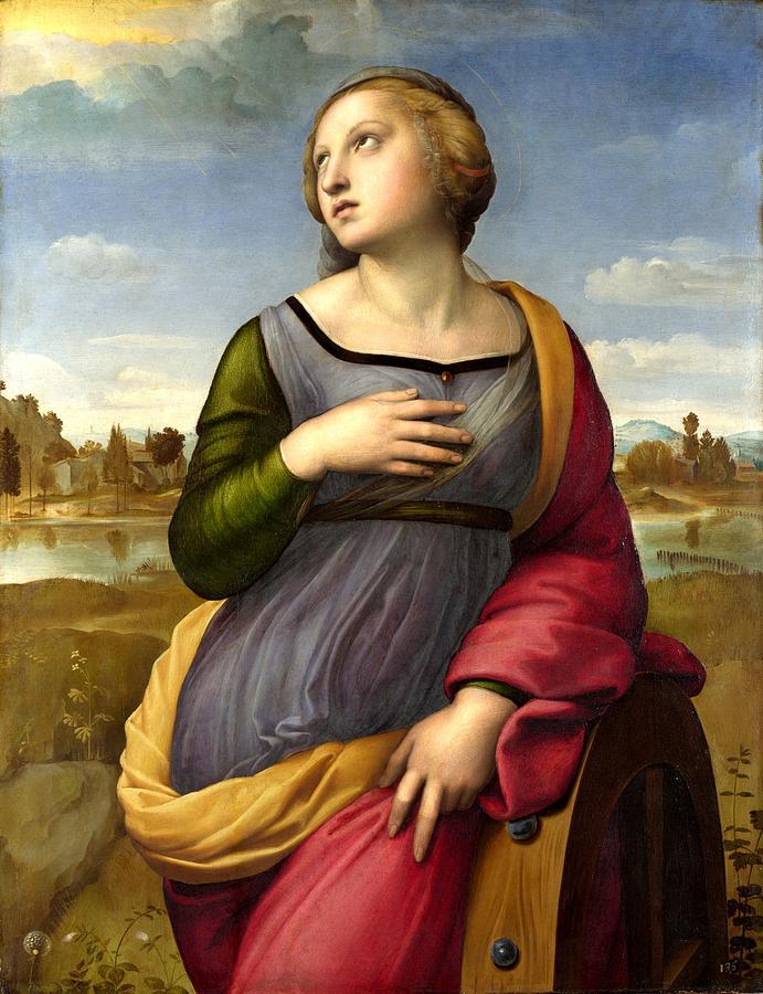 Raffaello Sanzio - St Catherine Of Alexandria Painting