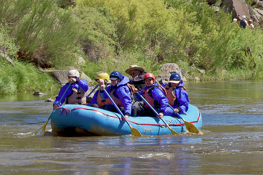 Rafting John Dunn Bridge 2 Photograph by Robert Woodward