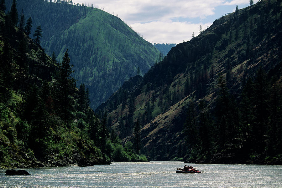 Rafting On Salmon River, Idaho, Usa Photograph by Karl Weatherly
