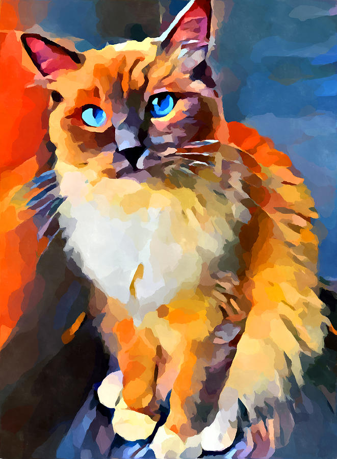 Ragdoll 2 Painting by Chris Butler