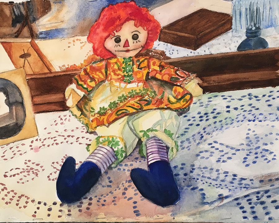 Toy Painting - Raggedy Annie by Lynne Atwood Toy Painting - Raggedy Annie by Lynne Atwood
