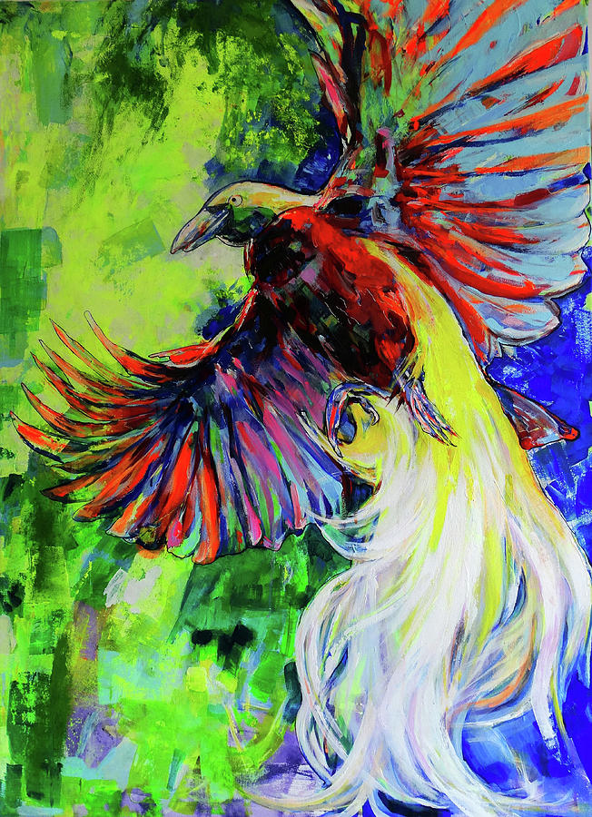 Raggiana Bird of Paradise Painting by Koro Arandia