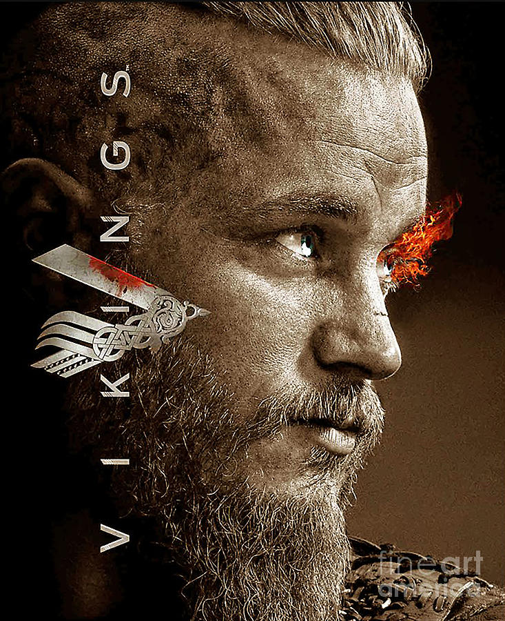 Ragnar Lothbrok Digital Art By Gaga Gate - Pixels