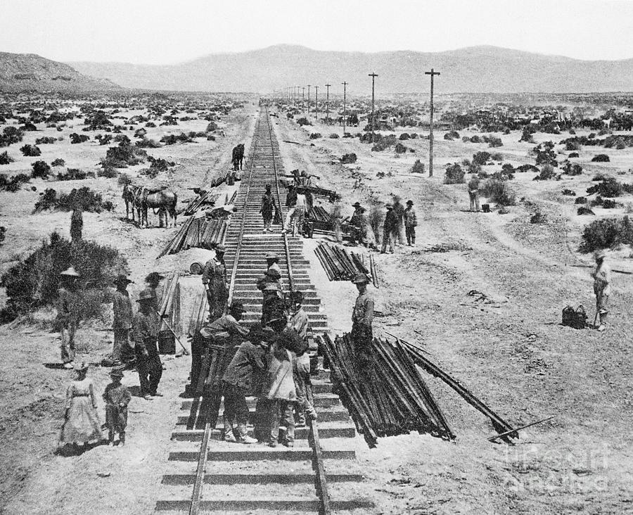 Rail Layers Lay Down Track Photograph by Bettmann