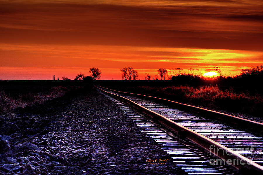 Rail Sunrise Photograph by Jeffrey Schulz