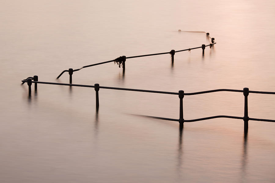 Railings At Old Bathing Pools In St Photograph by David Clapp