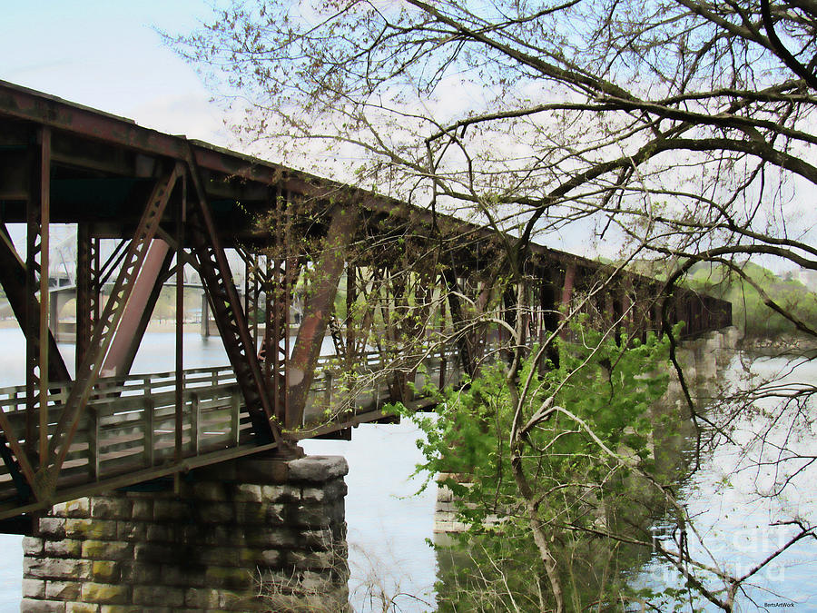 Railroad Bridge in Muscle Shoals Alabama by Roberta Byram Railroad Bridge in Muscle Shoals Alabama by Roberta Byram