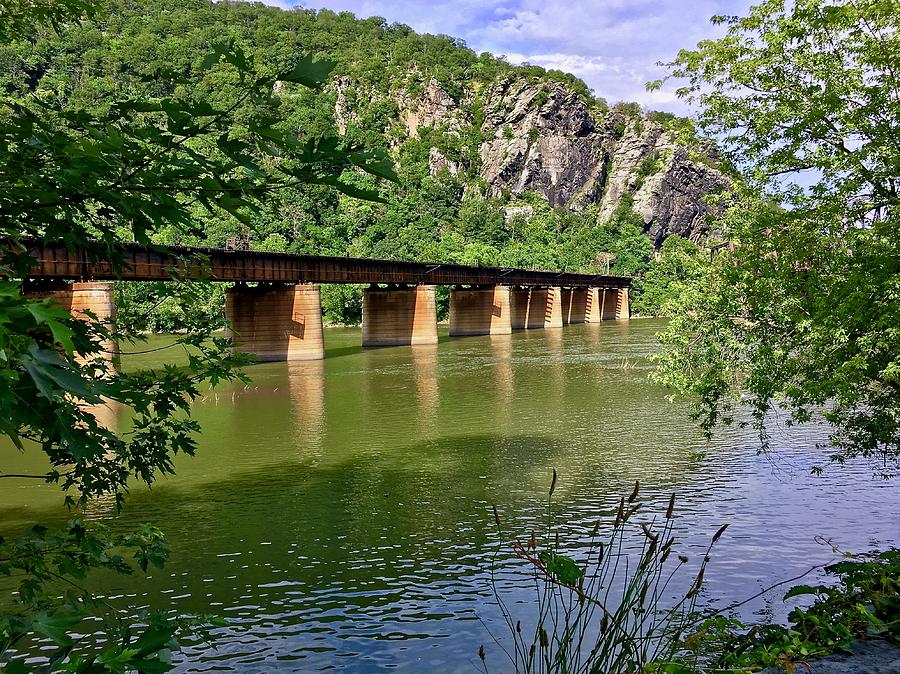 Railroad Bridge over the Potomac Photograph by Dan Miller
