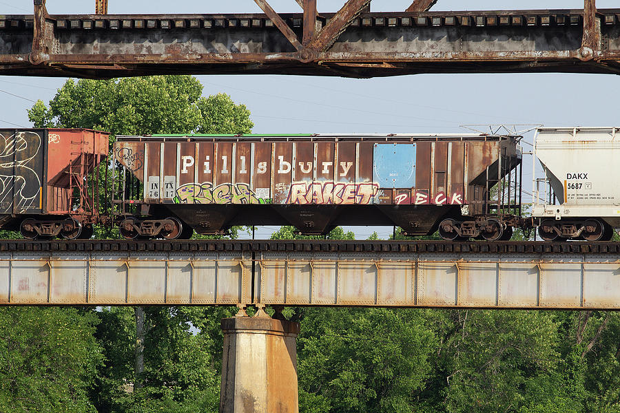Railroad Car 2013 Pillsbury Photograph by Joseph C Hinson