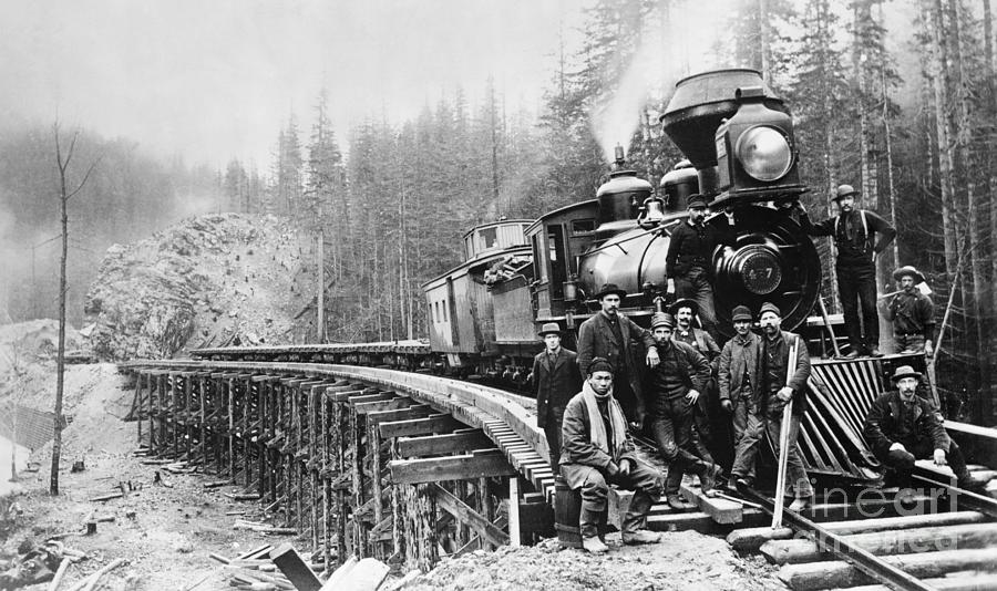 Railroad Construction Crew Photograph by Bettmann