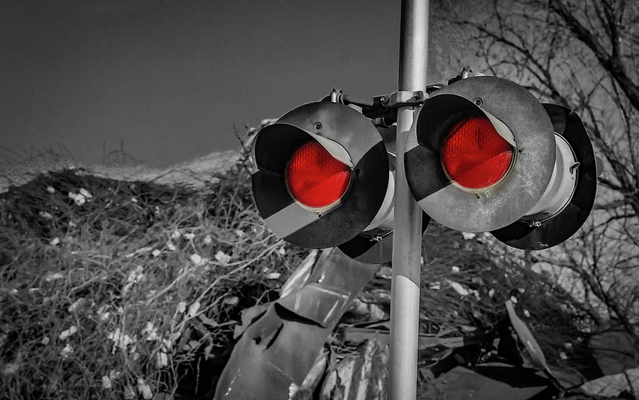 Railroad Crossing Photograph by Ray Congrove