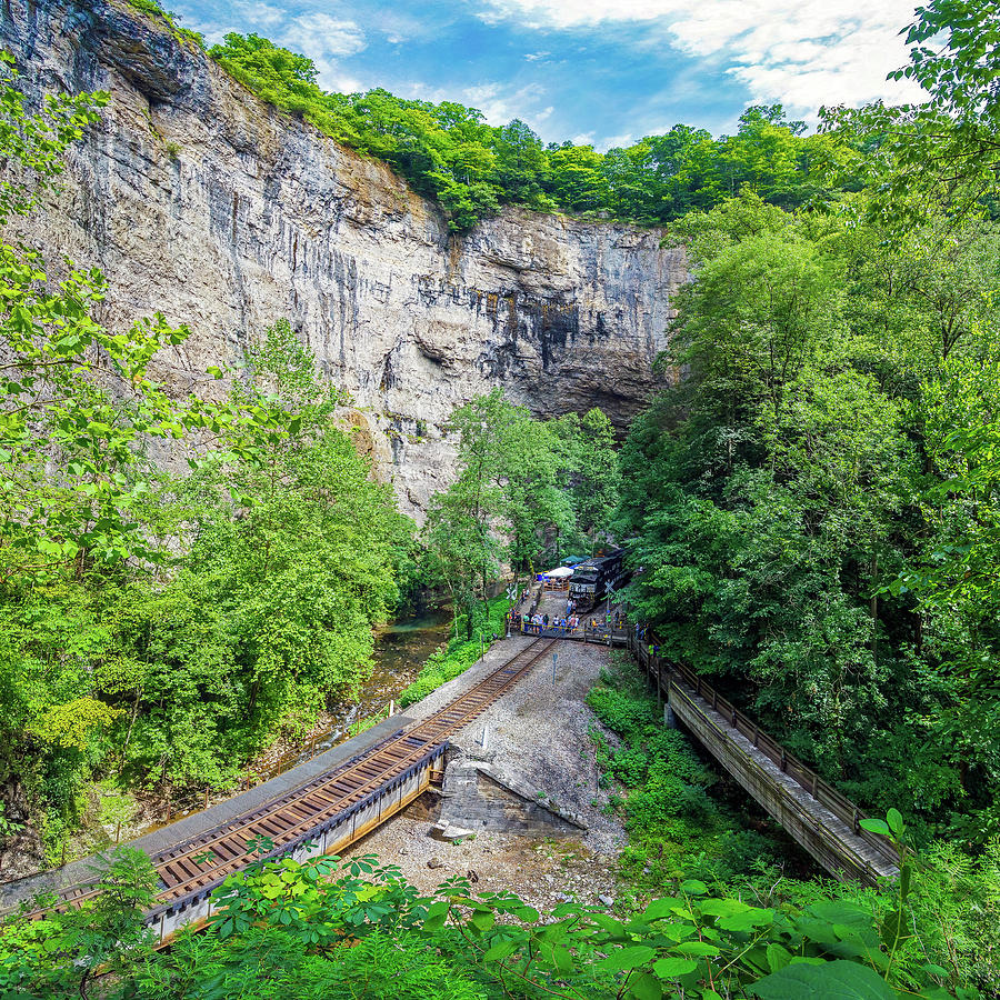 Railroad Day At Natural Tunnel State Park Photograph