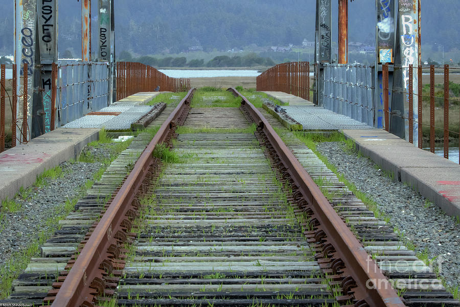 Bridge Photograph - Railroad Lines by Mitch Shindelbower
