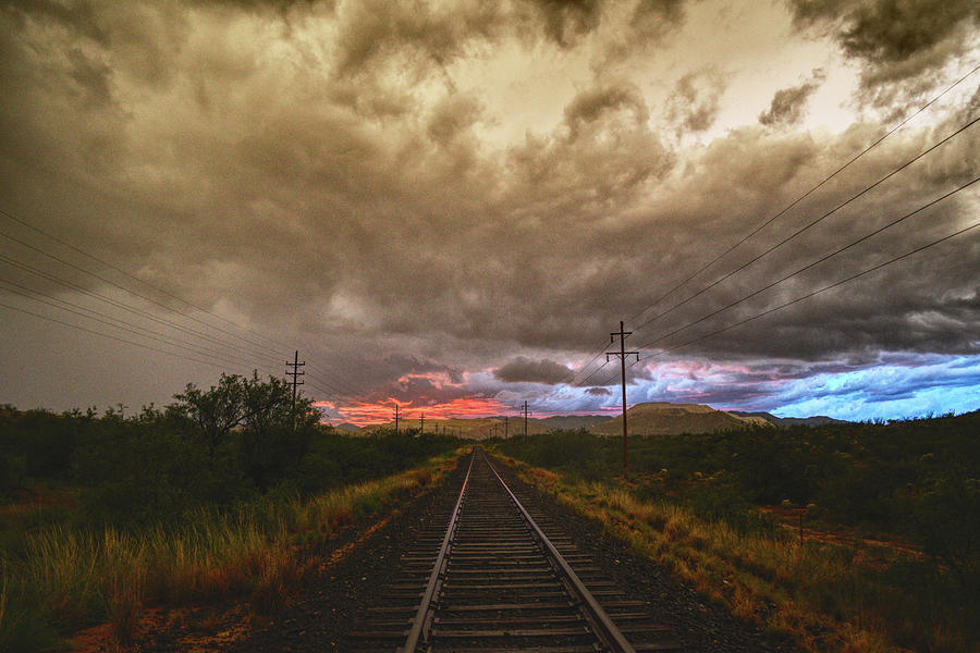 Railroad Tracks Drama Photograph by Chance Kafka