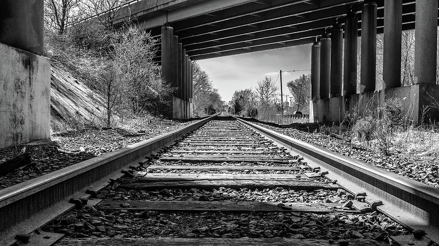 Railroad Tracks Photograph by Louis Dallara