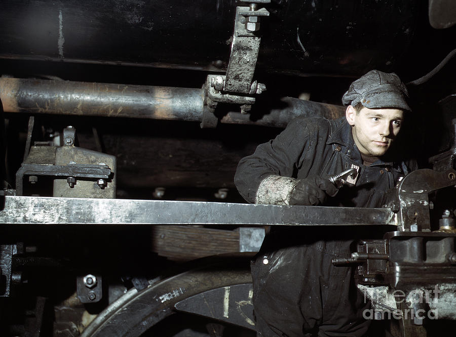 Railroad Worker Photograph by Delano