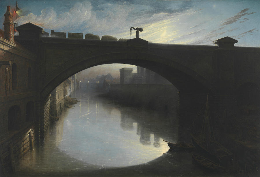 Railway Bridge over the River Cart, Paisley Painting by Waller Hugh Paton