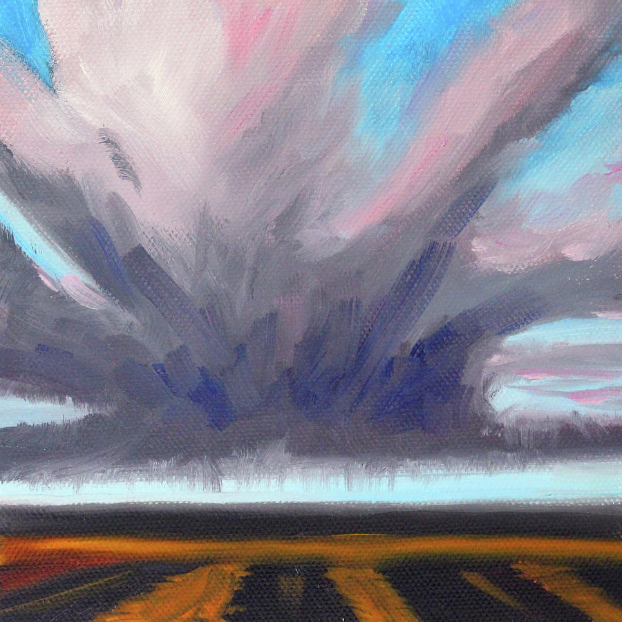 Rain Cloud Painting by Nancy Merkle