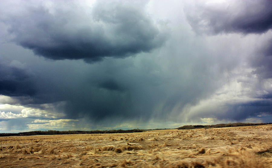 Storm Clouds Photograph - Rain Down on Parched Fields by Deborah Kinisky Storm Clouds Photograph - Rain Down on Parched Fields by Deborah Kinisky