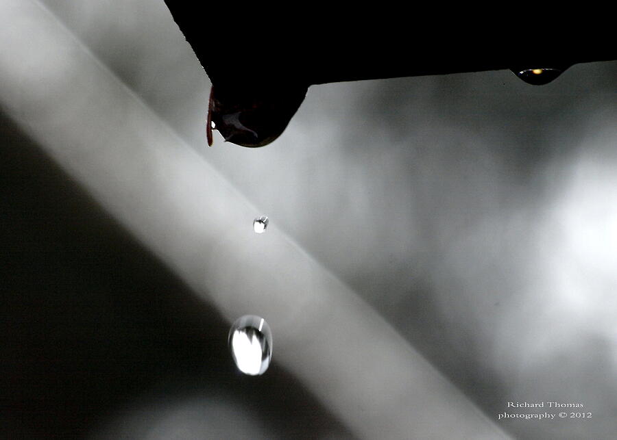 Rain Dripping Off Roof Photograph by Richard Thomas