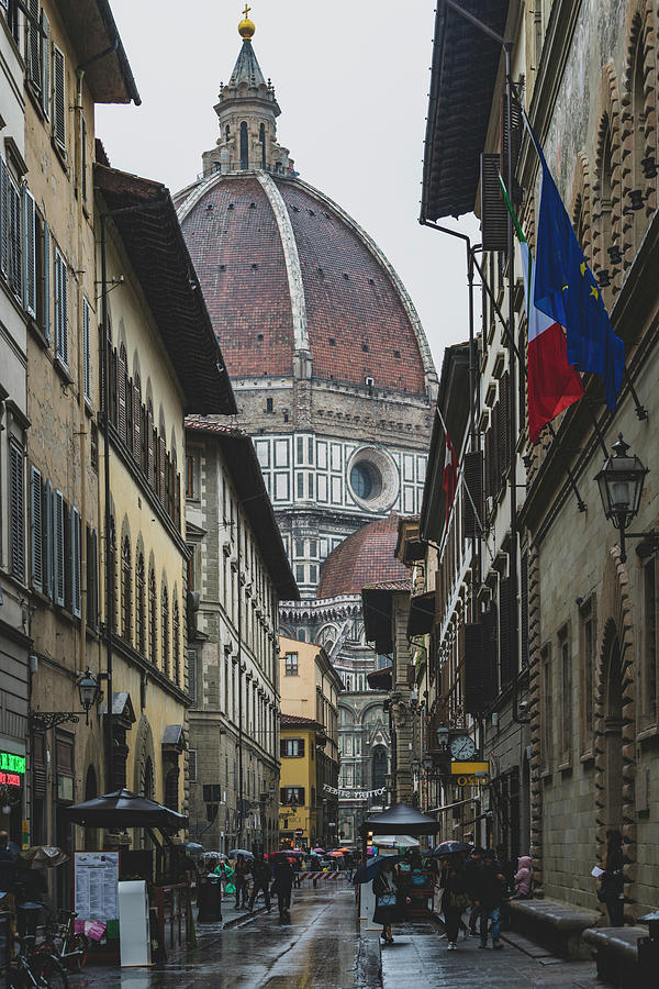 Rain In Florence Photograph