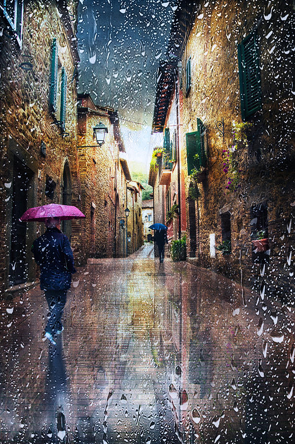 Rain In Paciano Photograph by Nicodemo Quaglia