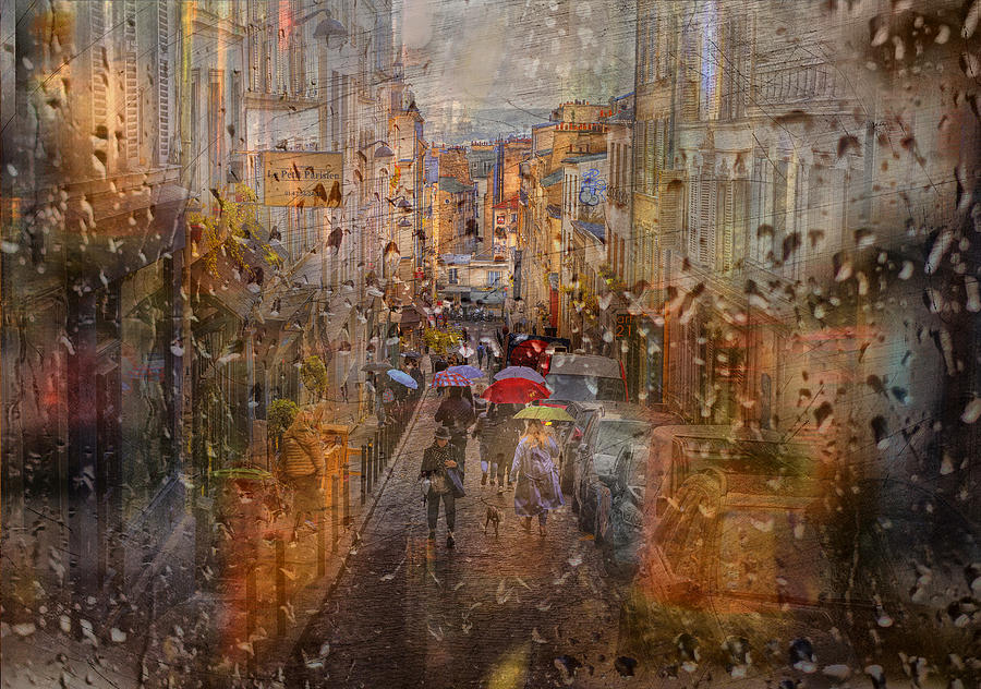 Rain In Paris Photograph by Anette Ohlendorf