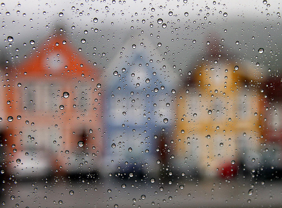 Rain In Town Photograph by Bror Johansson