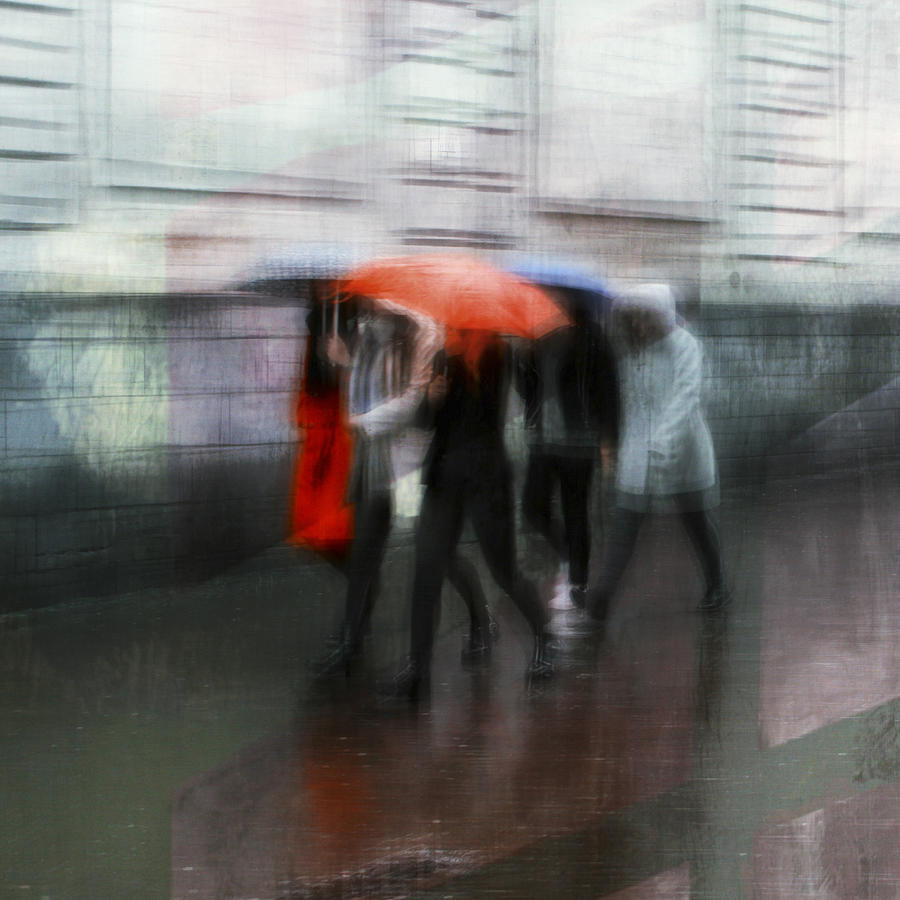 Umbrella Photograph - Rain Is Nature\s Art by Rudi Jacobs