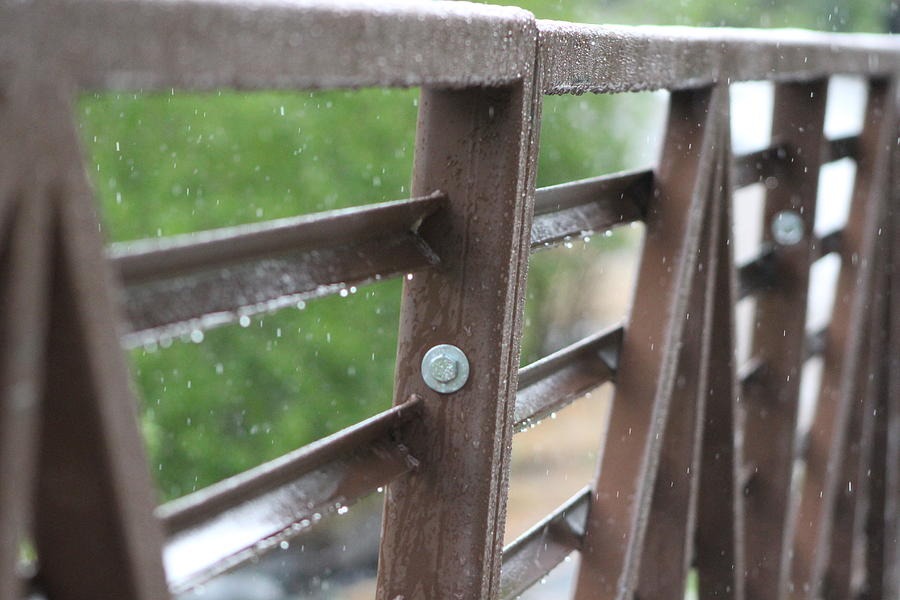 Rain on Bridge in Utah Photograph by Colleen Cornelius
