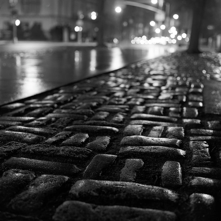 Rain On Cobblestones Photograph by Adam Garelick