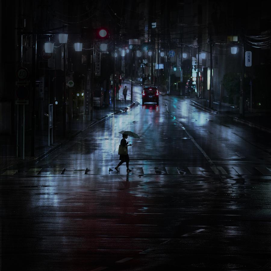 Umbrella Photograph - Rain by Yasuhiro Takachi
