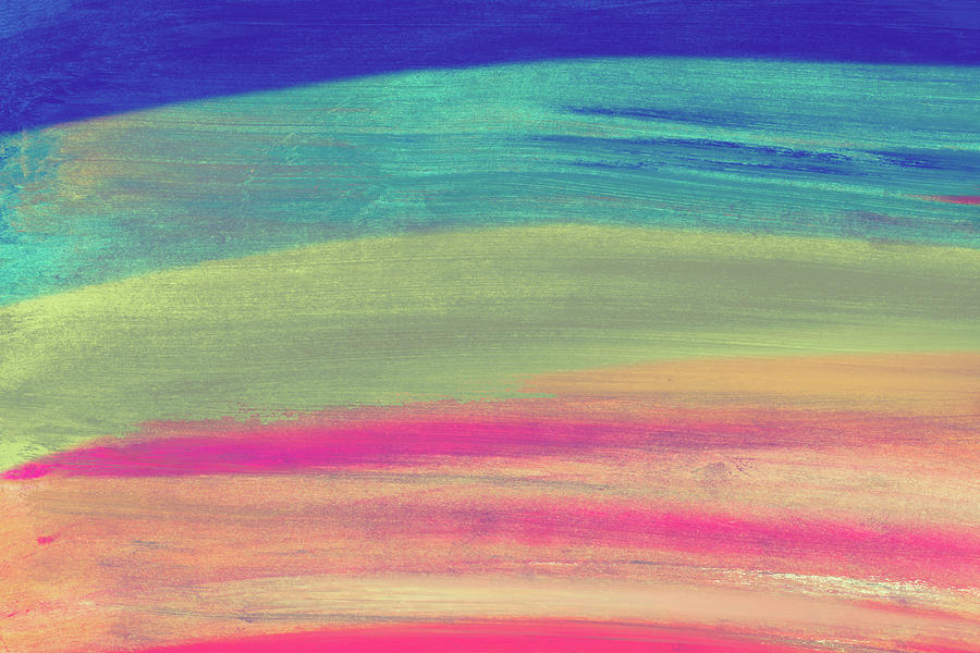 Abstract Mixed Media - Rainbow Abstract by Kali Wilson