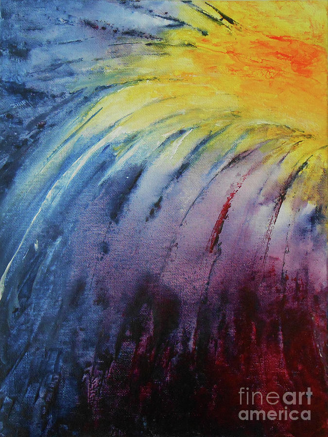 Rainbow Abstract series 2 Painting by Jane See