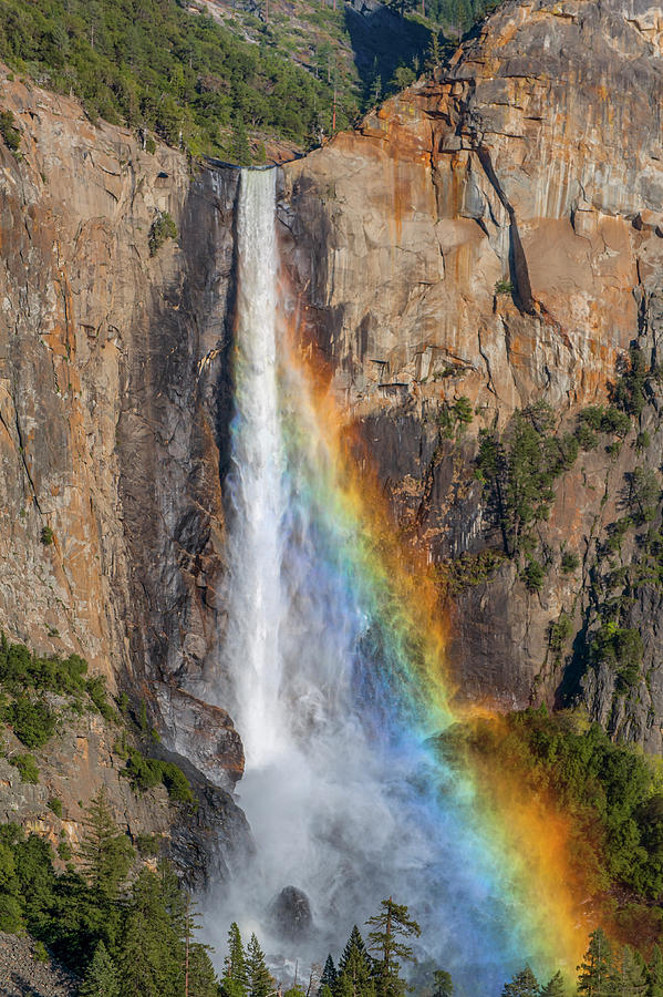 Rainbow And Bridal Veil Falls Photograph by Jeff Foott