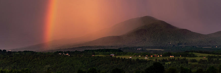 Rainbow and Burke Panoramic Photograph by Tim Kirchoff