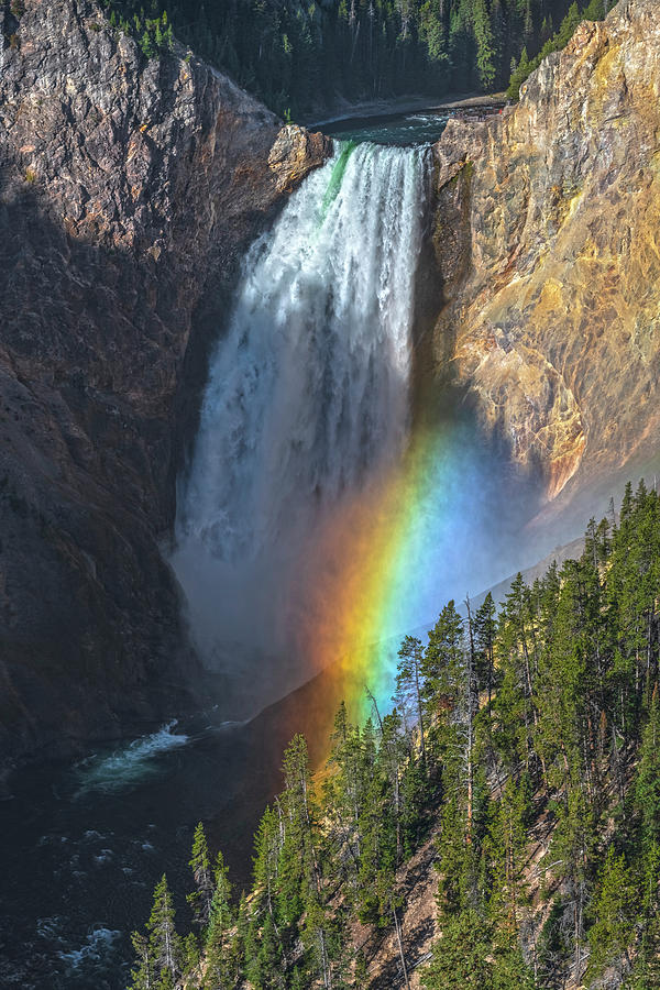 Rainbow At Lower Falls Photograph by Angelo Marcialis
