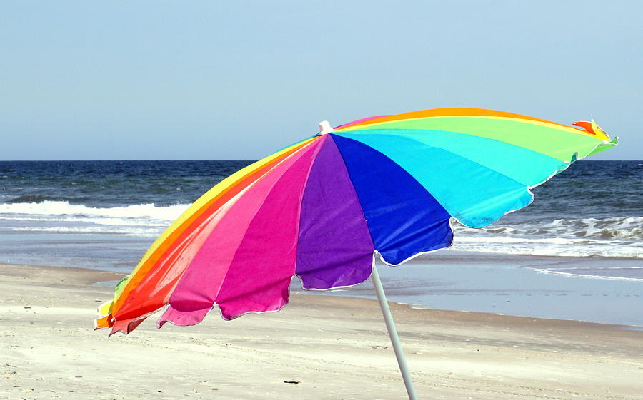 Rainbow at the Beach Photograph by Marilyn Moran - Pixels
