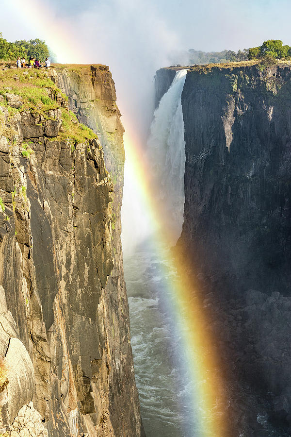 Rainbow at the Victoria Falls, Zimbabwe, Africa Photograph by Francesco Riccardo Iacomino