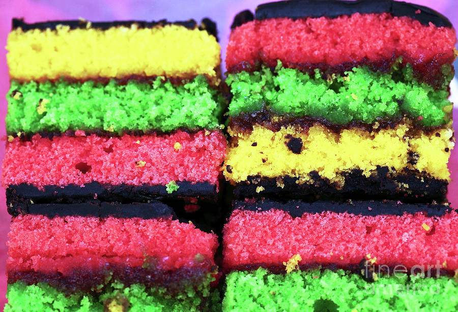 Rainbow Cake Colors Photograph by John Rizzuto