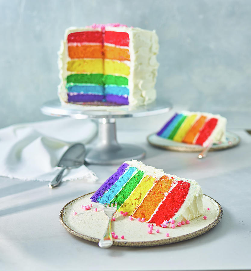 Rainbow Cake Photograph by Judy Doherty - Fine Art America