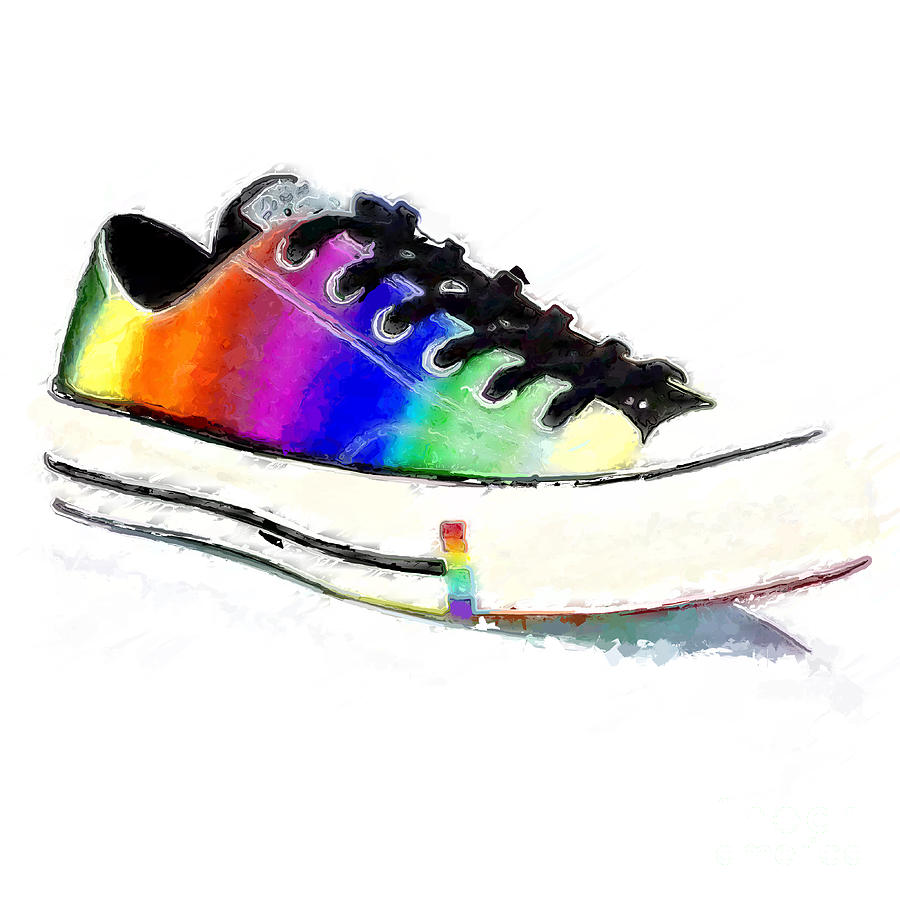 Rainbow Chucks Digital Art by Modern Art