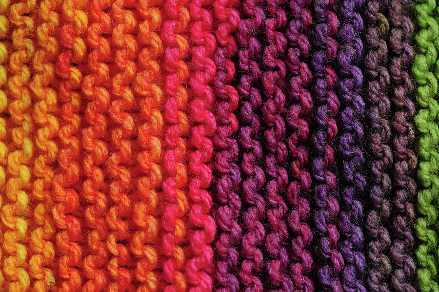 Rainbow Colors and Knitting Passion 5 Photograph by Jenny Rainbow