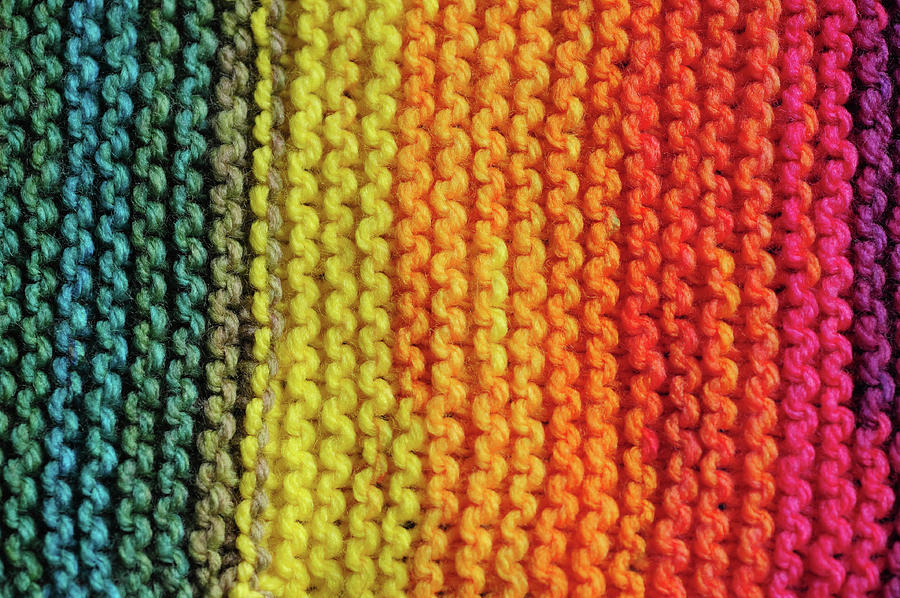 Rainbow Colors and Knitting Passion 6 Photograph by Jenny Rainbow