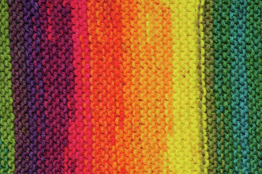 Rainbow Colors and Knitting Passion 8 Photograph by Jenny Rainbow