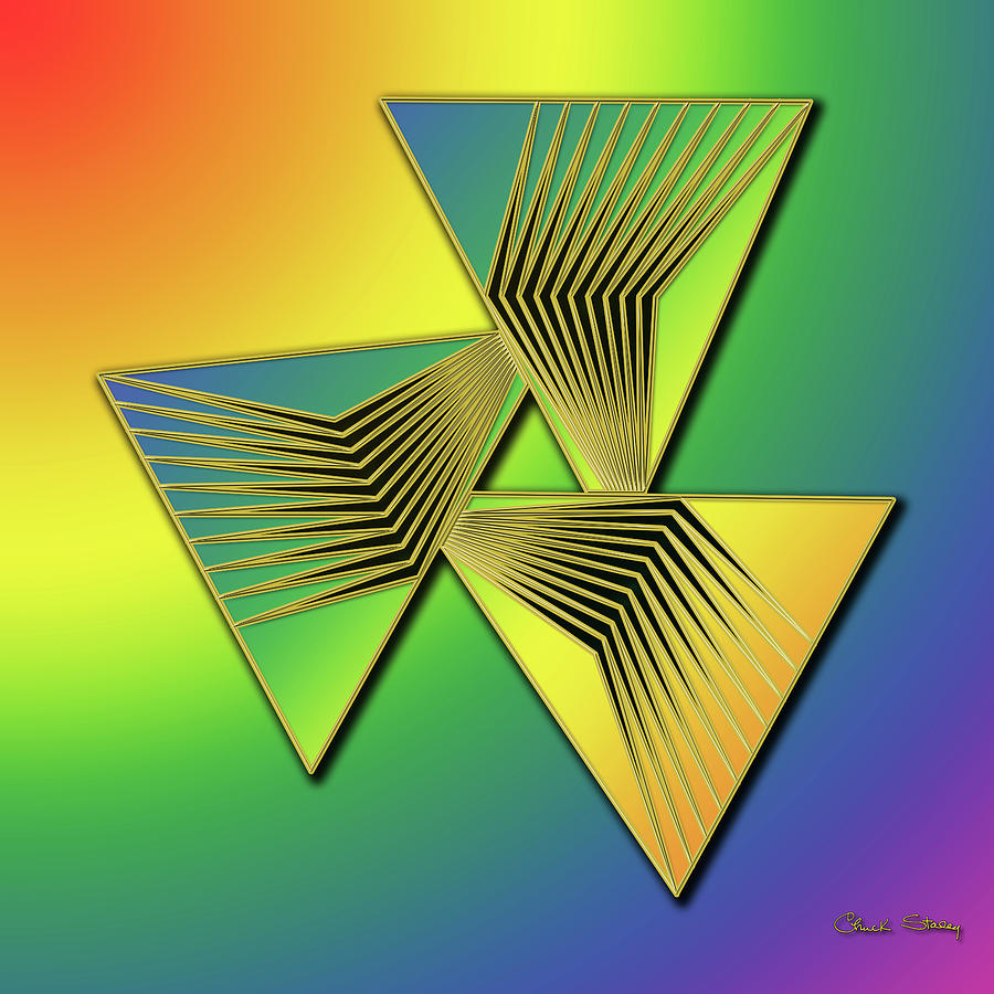 Rainbow Design 11 Digital Art by Chuck Staley