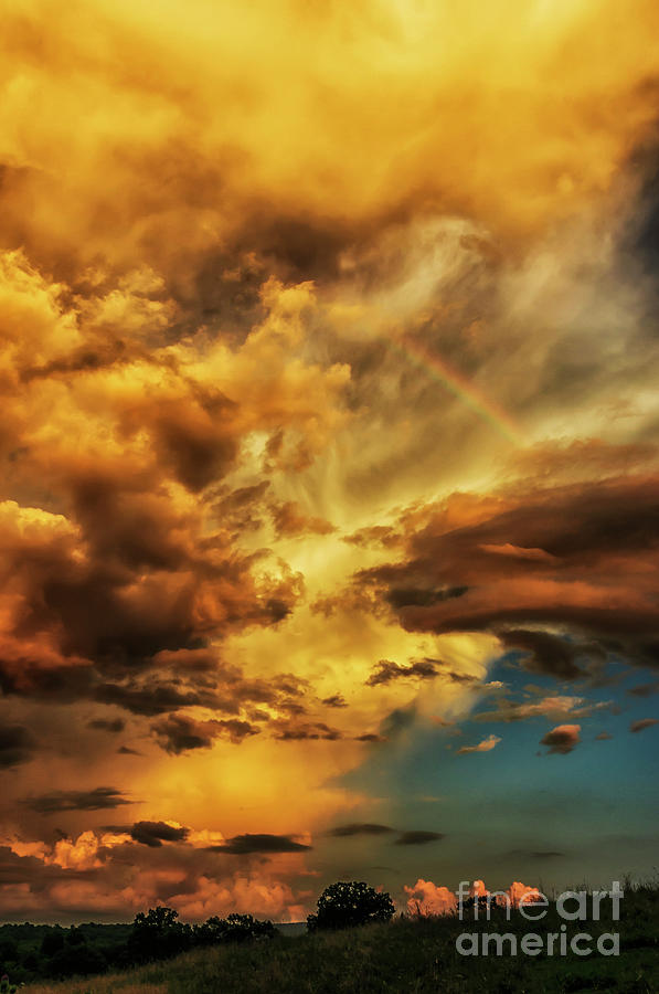 Rainbow in the Clouds Photograph by Thomas R Fletcher