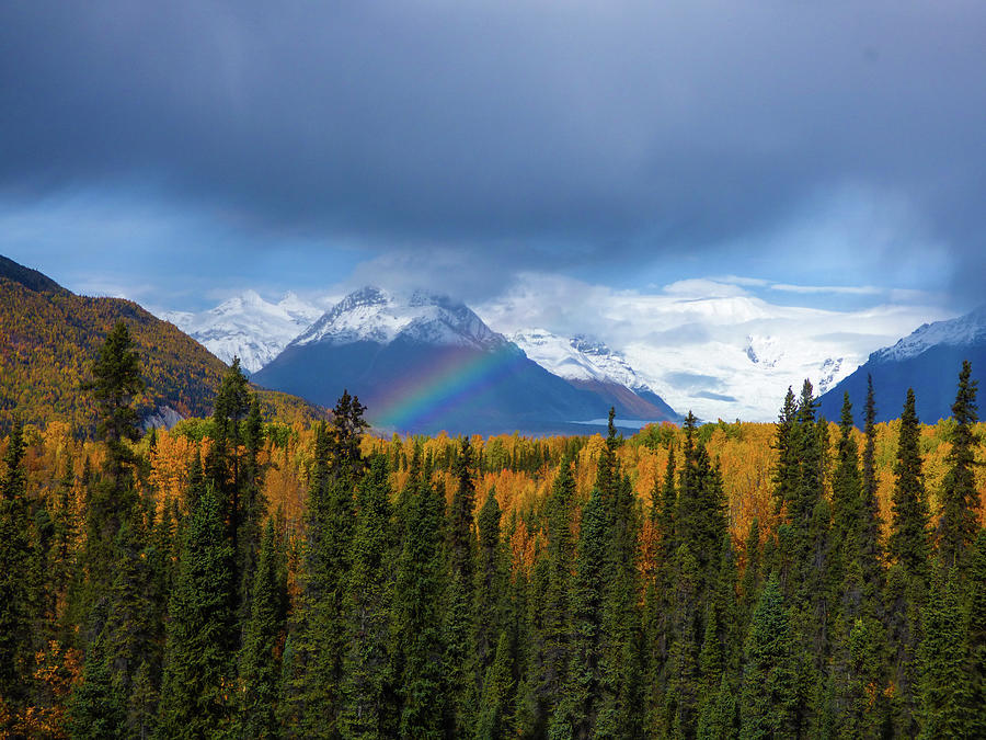 Rainbow in the Wrangells Photograph by Dianne Milliard
