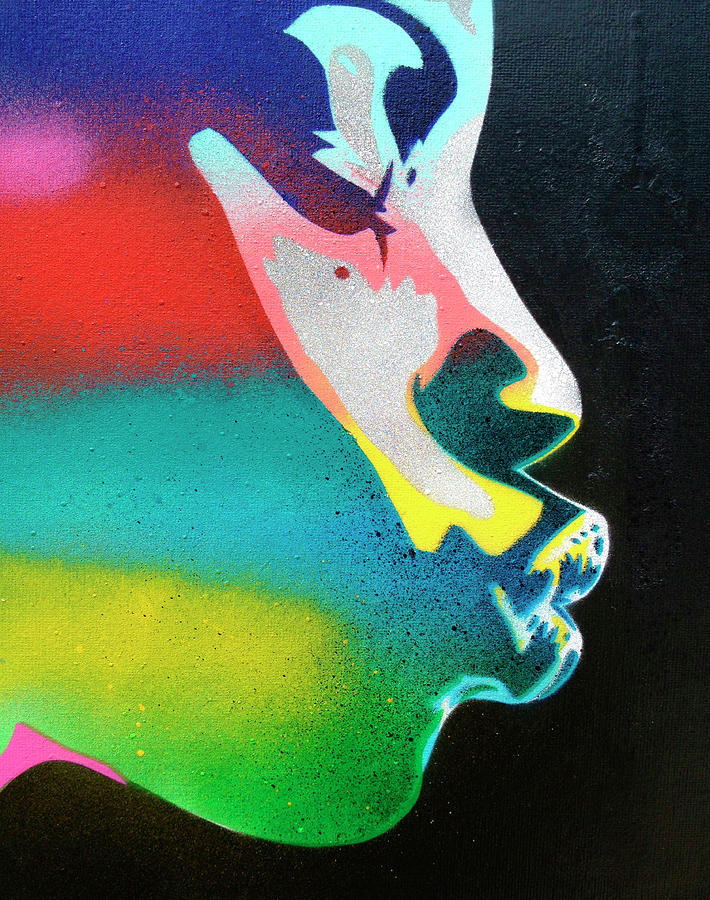 Rainbow Kiss Mixed Media - Rainbow Kiss by Abstract Graffiti
