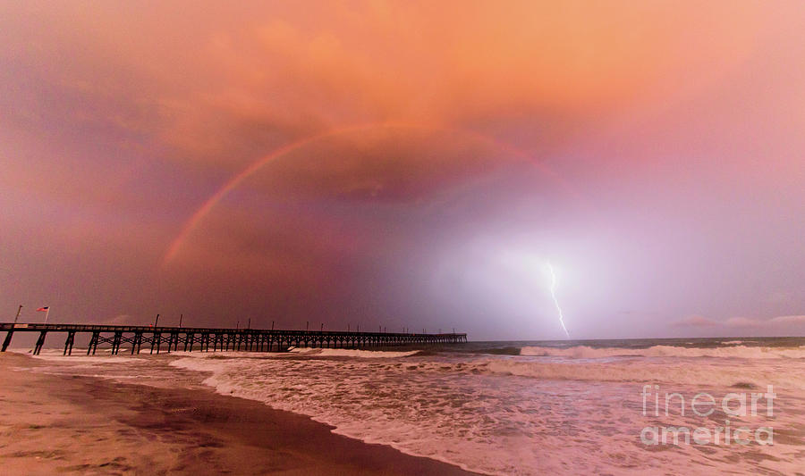 Rainbow Lightning Photograph by DJA Images